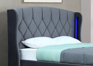 Mayfair Double Ottoman Bed with LED lighting